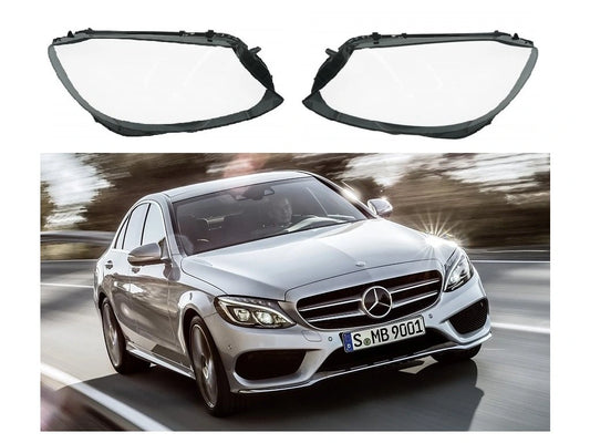 Mercedes Benz C W205 2014-2017 frontlykt-glass (Sett)