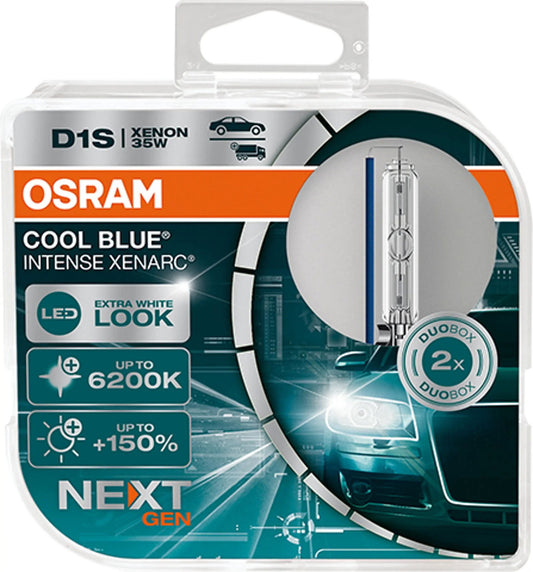 D1s OSRAM XENARC Cool Blue Intense CBI Next Gen Xenonpærer (Sett) - Lyshelten.no