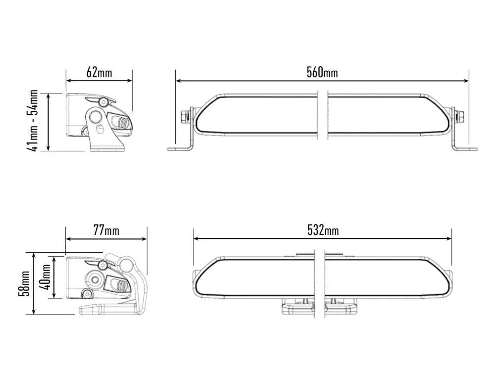 Lazer Linear 18 Elite Fjernlys - Lyshelten.no