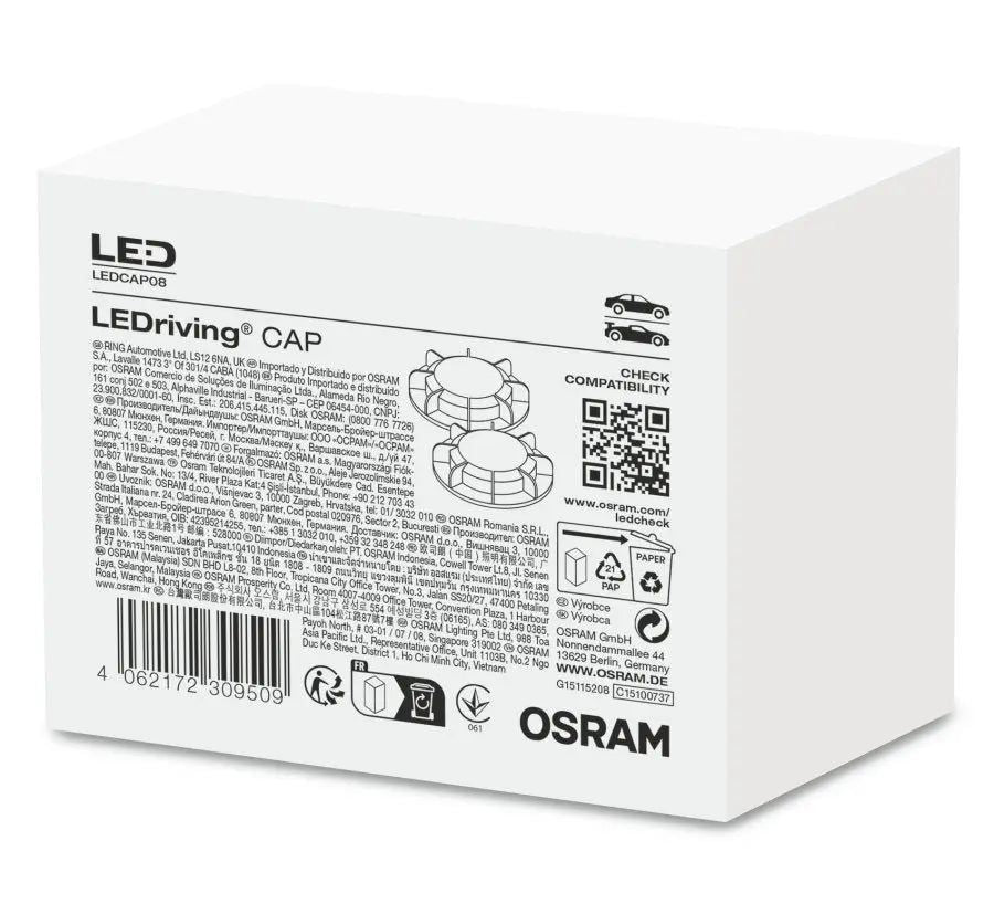 Osram LEDriving Beskyttelseslokk LEDCAP08 - Lyshelten.no