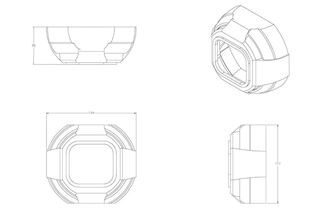 PROJEKTOR-SKJULER: APOLLO 2.0 Square (Sett) - Lyshelten.no