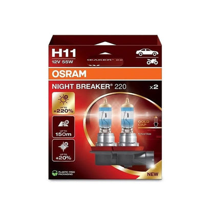 H11: Osram Night breaker 220 - Lyshelten.no