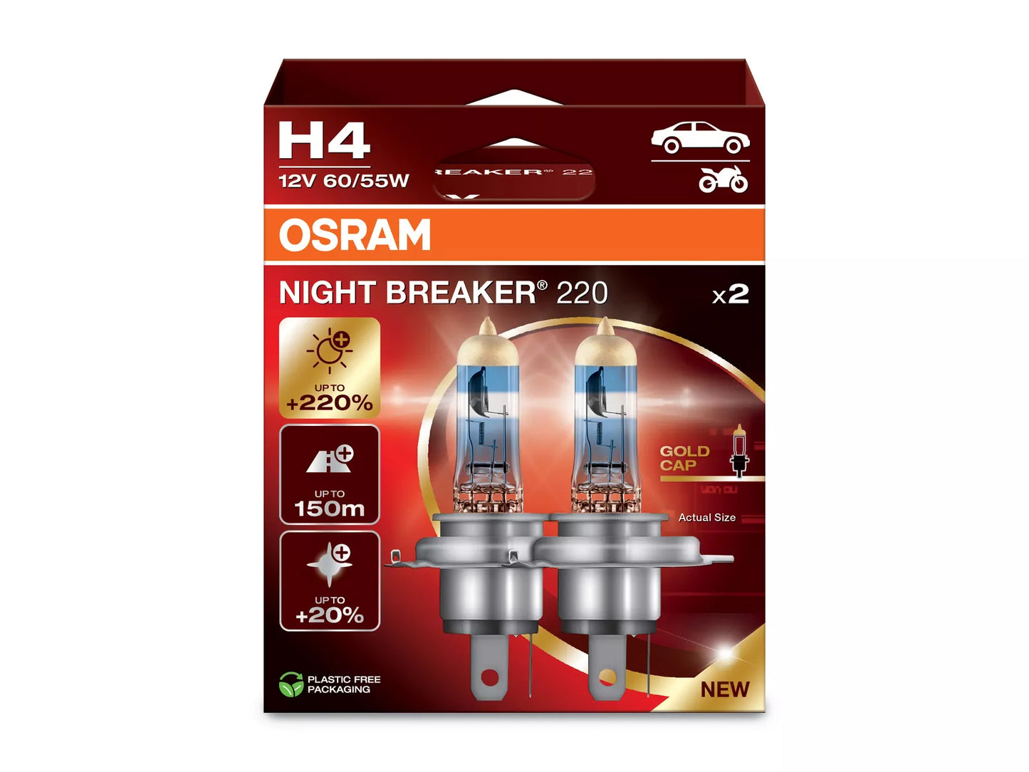 H4: Osram Night breaker 220 - Lyshelten.no